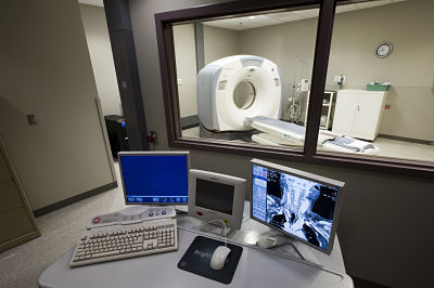 This is a picture of our CT machine.